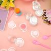 100 Adet Balmumu Eriyik Kalıp Temizle Kare Yuvarlak Boş Plastik DIY El Yapımı Kokulu Mum Sabun Yapımı Kalıp Konteyner