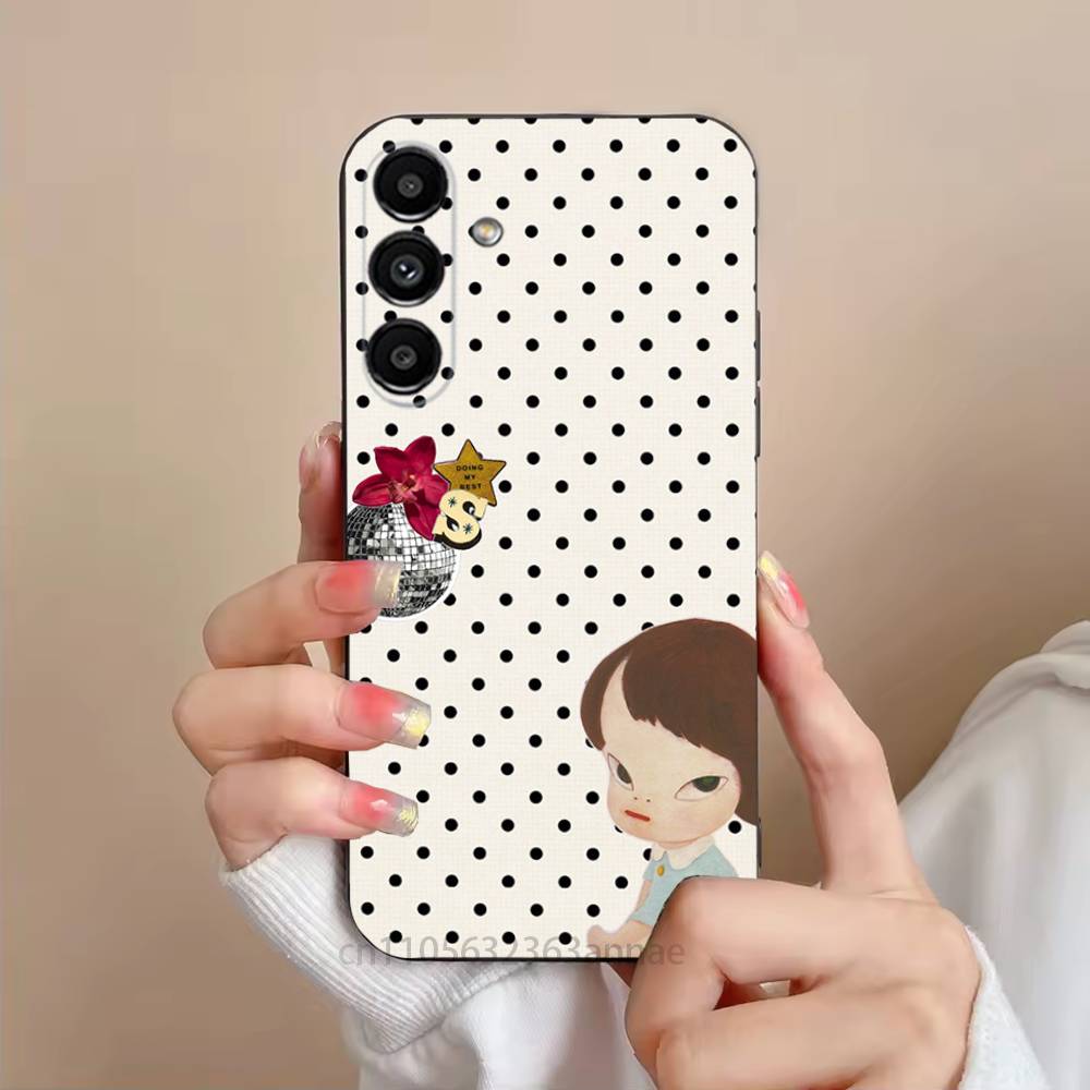 Y-Yoshitomos Art N-Nara Phone Case For Samsung Galaxy S21 22 23 24 S25 Ultra PlusS20 FE S10 Plus  Cover Funda