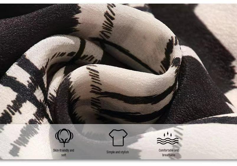 Women's Chiffon Baseball Jacket - Summer 2026 - Printed Long Sleeve Loose Sun Protection Shirt/Cardigan
