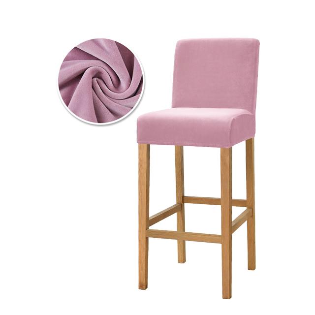 

Velvet Fabric Chair Furniture Covers Seat Covers Slipcover Hotel Banquet Dining Housse De Chaise Armchair 1 2 4 6 Stretch Bar Leorate for Home 1 Piece