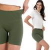 Women's Seamless Cycling Leggings High Waist Striped Sports MORAJ L/XL KHAKI