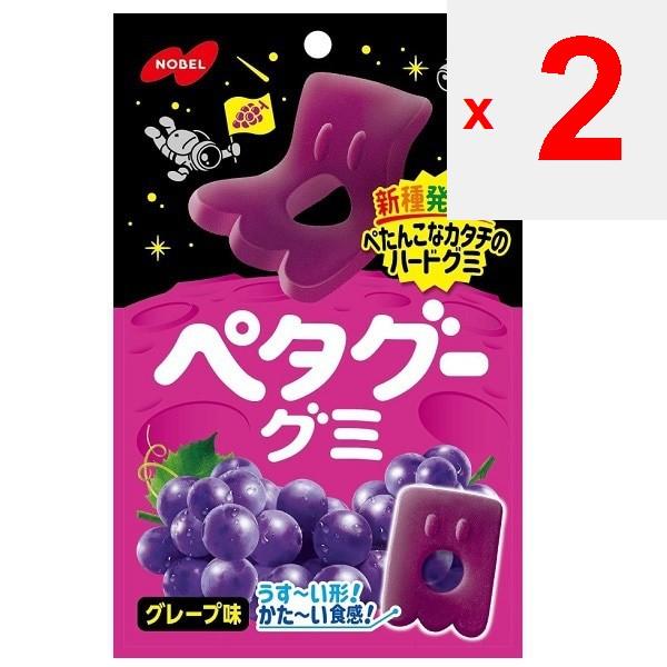 NOBEL Petagoo Grape 50g Aceste gume tari turtite cu aromă de struguri au o textură subțire, mestecoasă, care Aceste gume tari turtite cu aromă de struguri au o