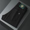 Light Luxury Men'S Elastic Jeans Men'S Black Anti Fading White Three Proof Fabric Small Straight Leg Pants