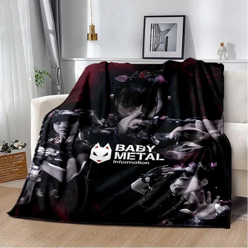 Babymetal combination warm printed blanket, office lounge sofa blanket, flannel household blanket multifunctional blanket
