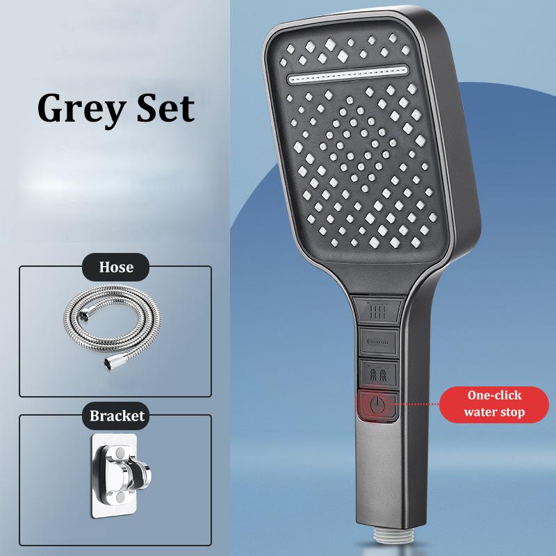 7-speed Booster Large Panel Handheld Shower Head High-quality Shower Household Filter Shower Head Set Multifunctional