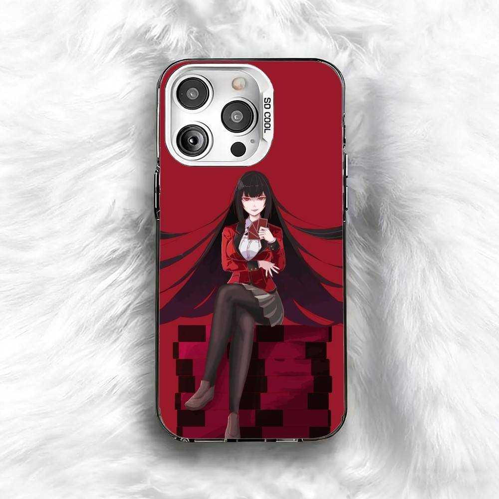 

K-Kakegurui Y-Yumeko Phone Case For iPhone 16 17 15 14 12 13 Pro Max Black Color Shockproof Cover iPhone16e