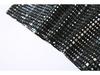 Street Style Sequin Rhinestone Halter Neck Tank Top - European & American Fashion