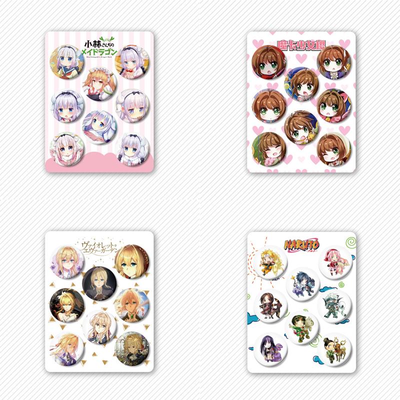 8 stk/sett Anime Fortinning Ryggsekk Merke Brosje Nål Suvenir Klær Veske Ryggsekk Tilbehør Gave Til Venner