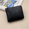 1Pc Men Wallets Leather Zipper Purse Man Slim Card Horders Quality Male Short Multi-Card Wallet Coin Pocket Purse