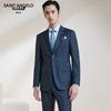 Saintjoy Men's Pure Wool Business Suit Jacket