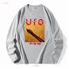 T-shirt UFO Band Album You Are Here Metal Rock Music vintage Lavata Comoda abbigliamento firmato Elasticizzata Moda casual