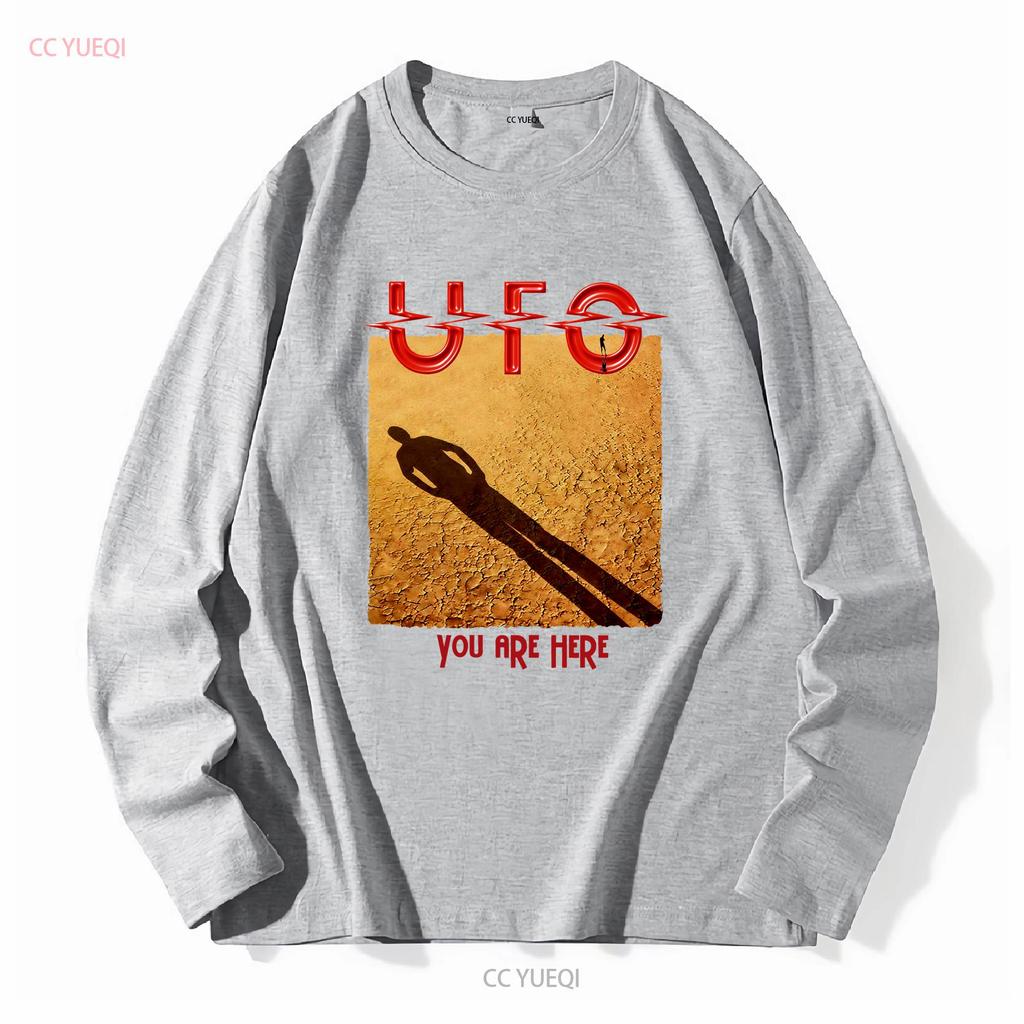 T-shirt UFO Band Album You Are Here Metal Rock Music vintage Lavata Comoda abbigliamento firmato Elasticizzata Moda casual