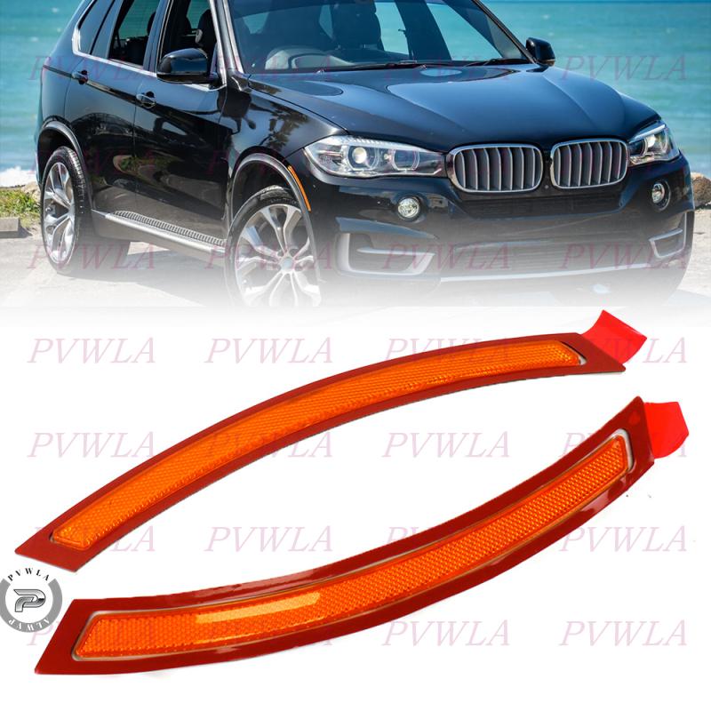 Front Bumper Indicator Reflector  For BMW X5 F15 F85 2014 2015 2016 2017 Side Marker Car Accessories 63147290093 63147290094