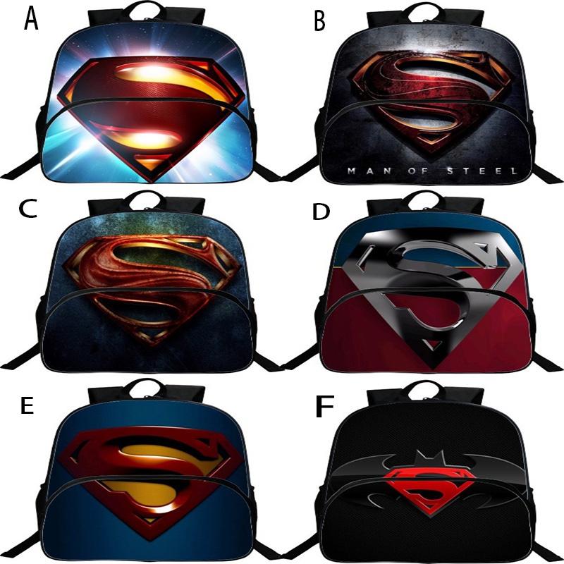 Stylish Cartoon Print Softback Fashion Super Hero Backpack For Kids