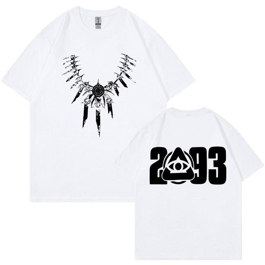 Rapper Yeat 2093 Gothic Tshirt Mens Fashion High Quality Casual Cotton Short Sleeve Summer Oversized Y2K Punk T Shirt Streetwear