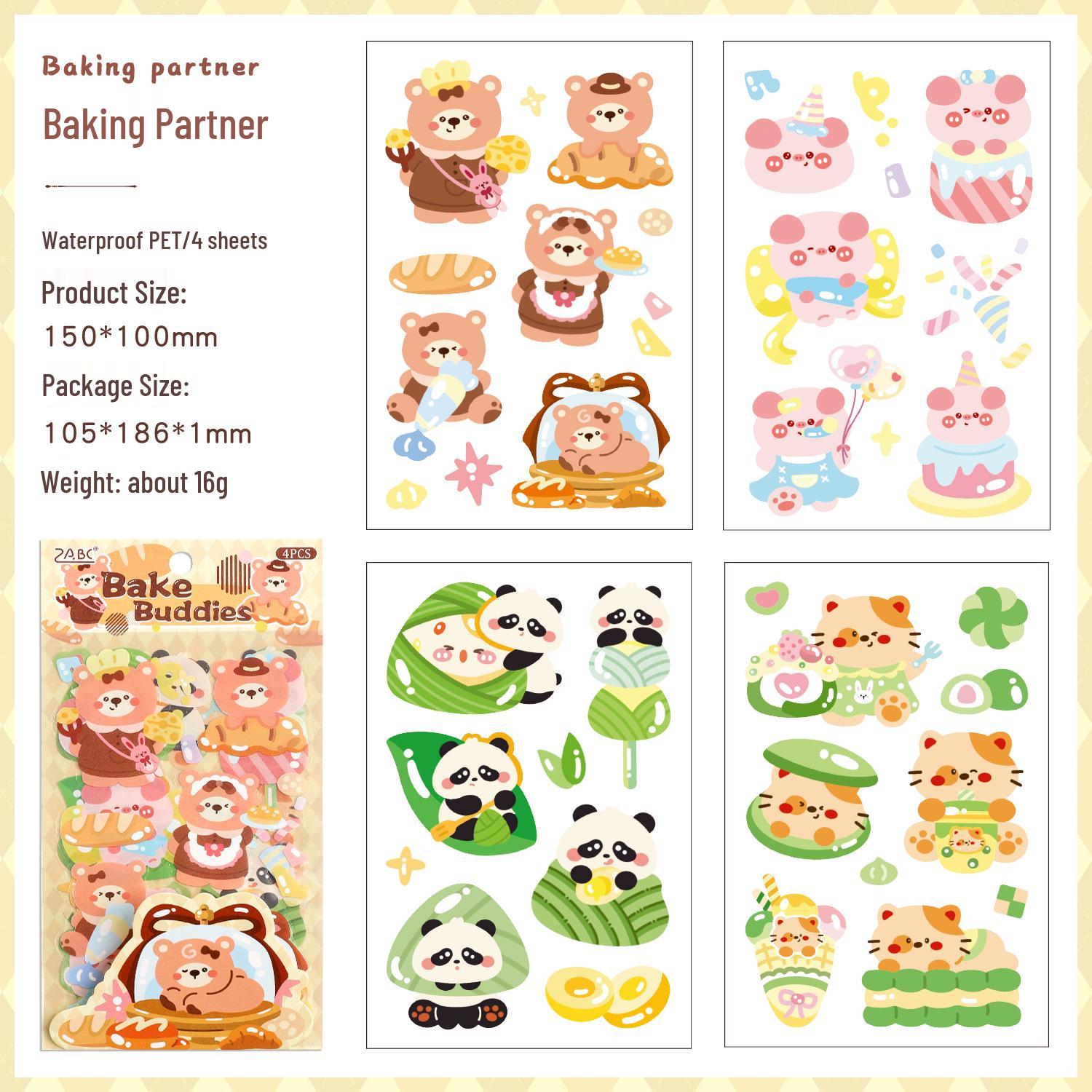 Yue Zhen Sweet Dream Cute Graffiti Stickers for Kids - PET Journal Sticker Pack