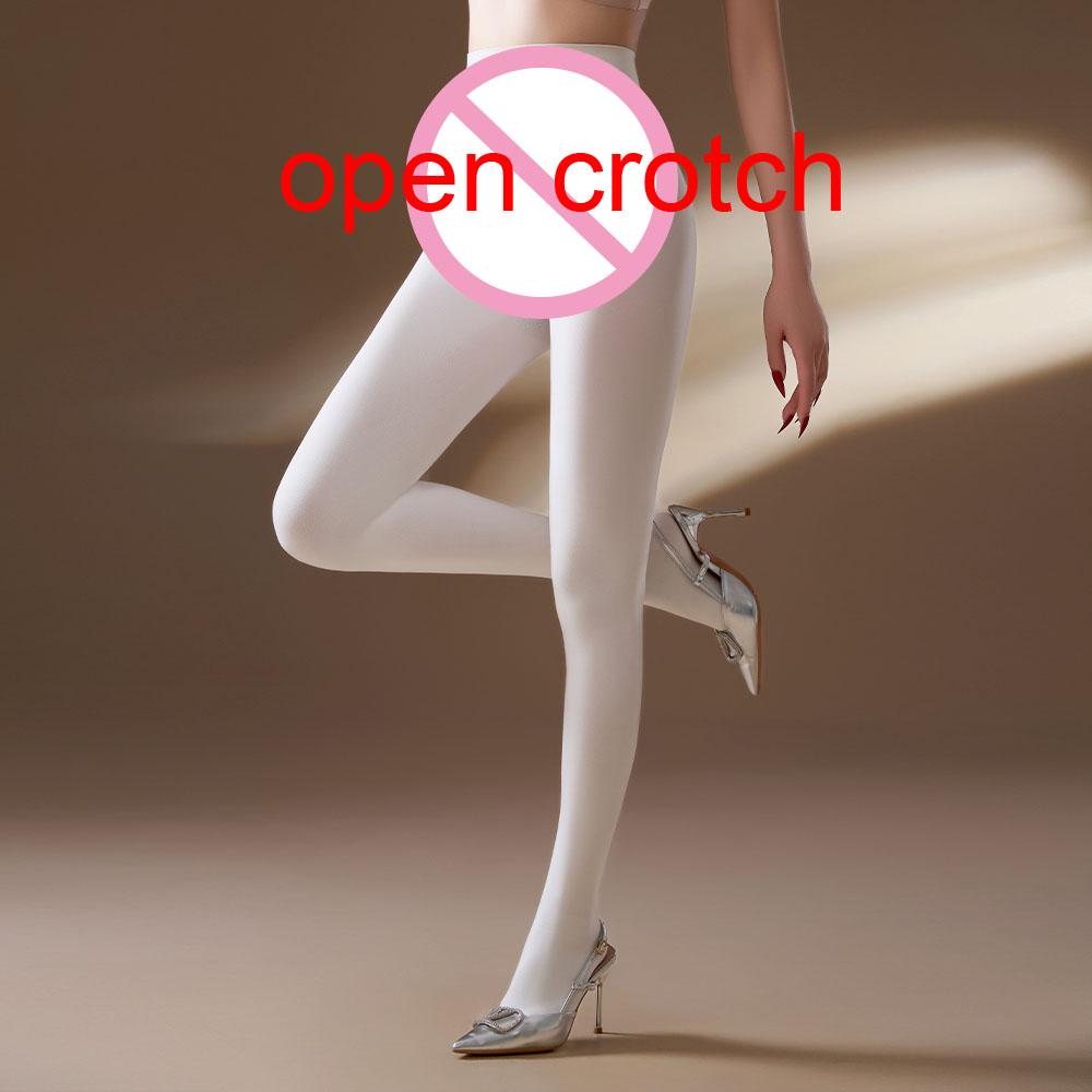 110G High Waist Push Up Hip Velvet Spring Autumn Pantyhose Close Open Crotch Leggings Tights Collant Strumpfhose Stockings Pants
