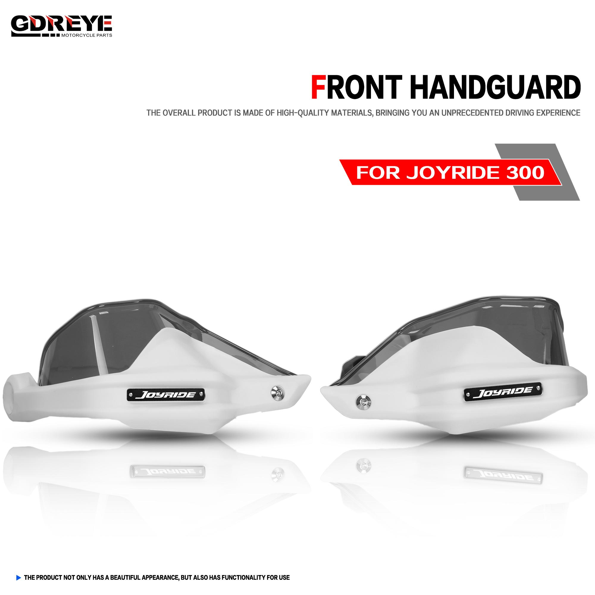 For SYM Joyride 300 2024 2025 Motorcycle Joyride 300 Handguards Handlebar Guards Windshield Protective Cover Lever Protector white and grey