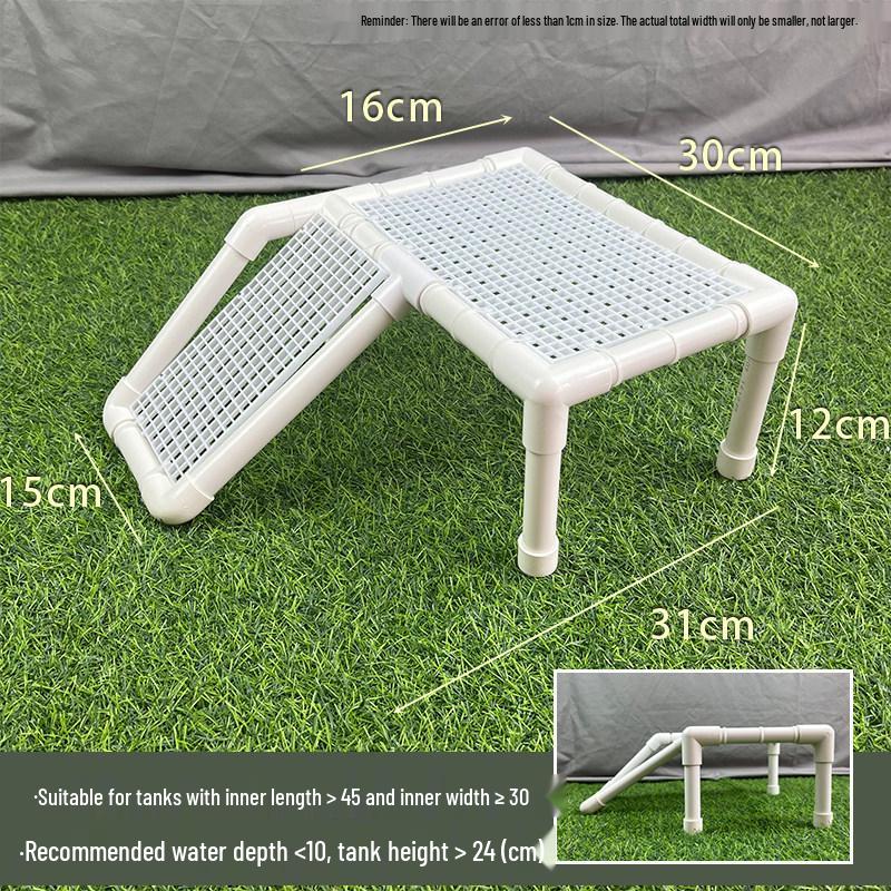 Turtle Sunbathing & Climbing Platform – Adjustable Handmade Floating Rest Area