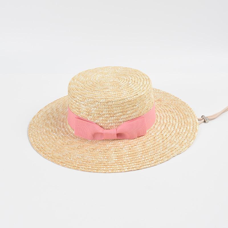 Luxury Women Men Brim Boater Hat Gatsby Straw Hat Designer Bow Chin Strap Beach Sun Hat Church Summer Fedoras UV Protection Hats
