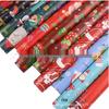 Feestelijk Cadeaupapier Set: Cartoon Kerst & Nieuwjaar Ontwerp met Tissuepapier