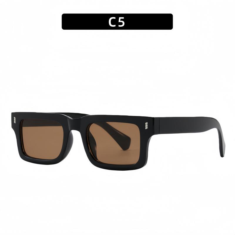 2026 European Retro Rectangular Small Frame Sunglasses - Stylish Men's & Women's High-End UV Protection