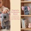 20cmSoft Big Eyes Grey Elephant Stuffed Animal Cute Plush Elephant with Pink Inner Ears Bedroom Decor Kids Birthday Holiday Gift