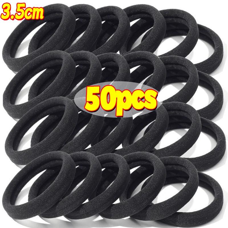 200PCS/Set Women Girls Basic Hair Bands Simple Solid Colors Elastic Headband Hair Ropes Ties Hair Accessories Ponytail Holder