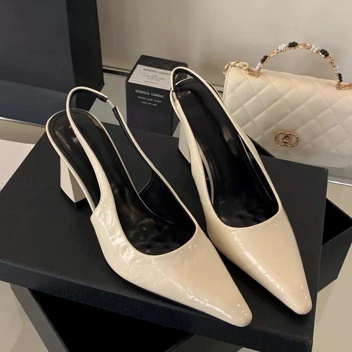 22 new summer French beautiful with skirt pointed high heel sandals empty bag head temperament sandals