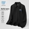 JEANSWEST LIFE Herren Waffelstrick Langarm Poloshirt