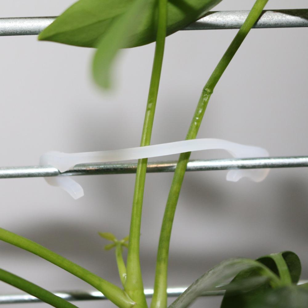 200 Pcs Garden Plant Vine Tie Buckles Farm Vegetables And Fruits Climbing Support Bundling Clips Garden Greenhouse Nursery Clips