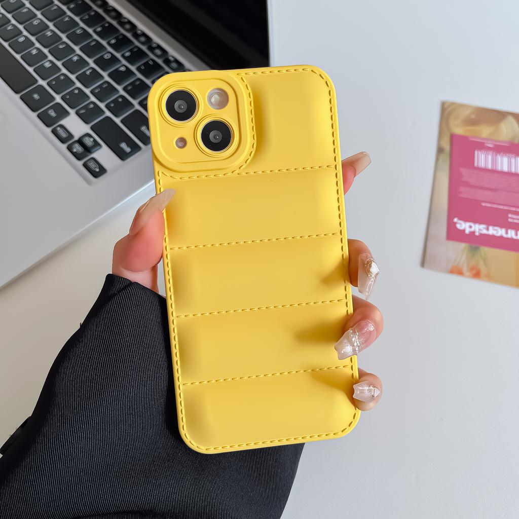 Applicable To Iphone15 Mobile Phone Case TPU Liquid 14 Pro Down Jacket Apple 13 All-inclusive Anti-drop 12 Protective Case