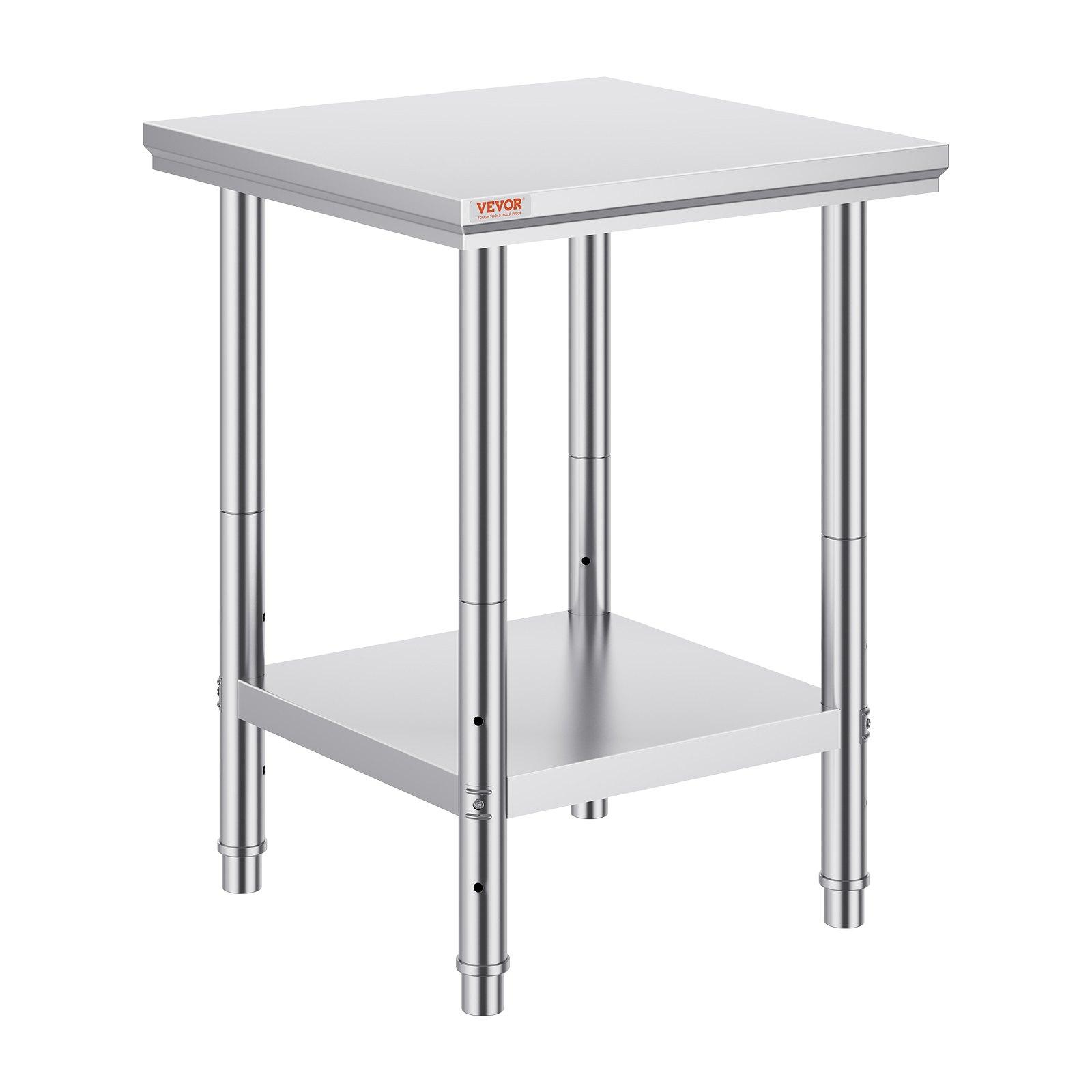 VEVOR Stainless Steel Prep Table, 24