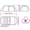 Tunnel Tent for 4 Persons Green Waterproof