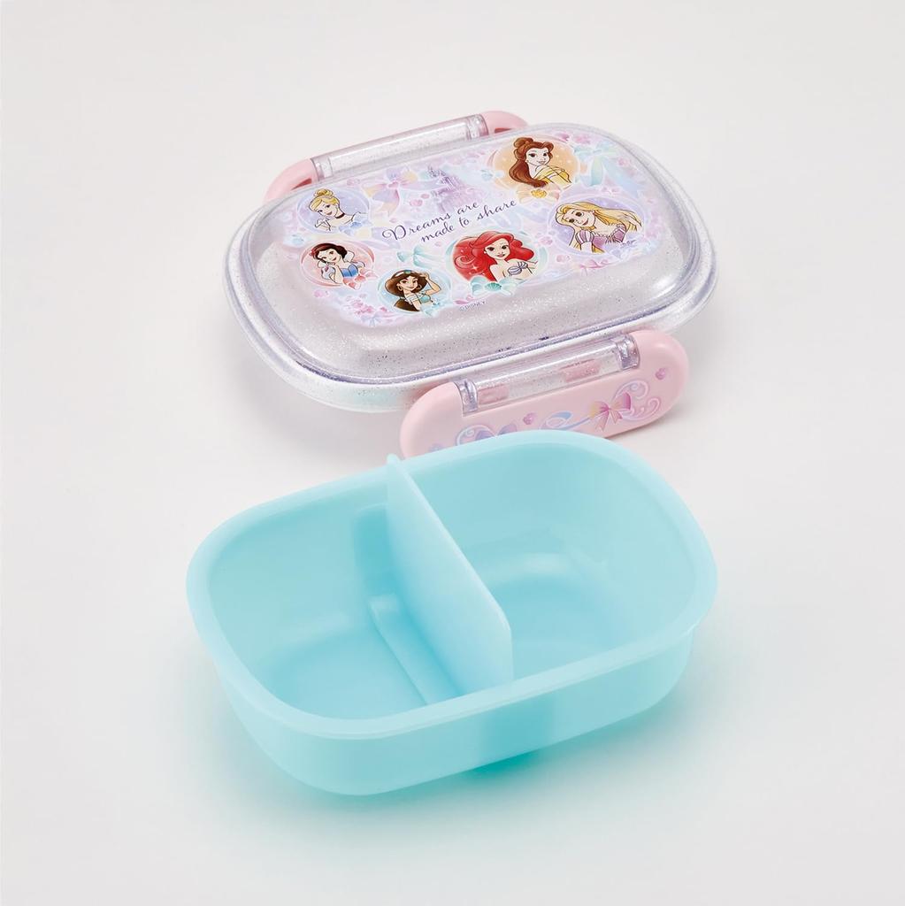 Skater Lunch Small Single Dome Soft and Made In Disney QAF1AG68995 Kids' Box, Size, Tier, 270ml, Shape, Fluffy, Antibacterial, Japan, Princess, 25,