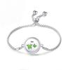 Edelstahl Lebensbaum Aromatherapie Armband - Verstellbar, Öffnungsbares Magnetdesign für ätherische Öle