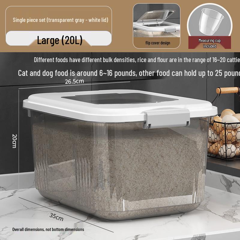 Versiegelter Insekten- und Feuchtigkeitsschutz-Aufbewahrungsbehälter für Reis & Mehl mit großem Fassungsvermögen