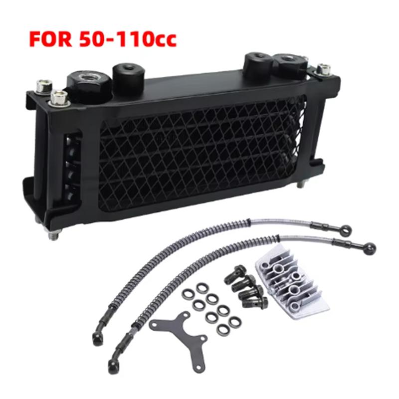 Oil Cooling Cooler Radiator Oil Cooler Set Motorcycle For 50 70 90 110 125 140cc Dirt Bike Monkey Bike DAX Pocket Bike ATV Moto