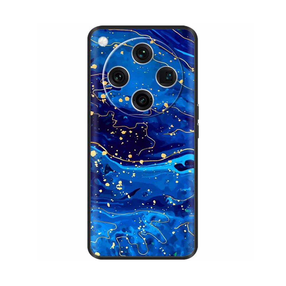 Painted Cover For Oppo Find X8 Pro Soft Black Silicon Back Cover Cases For Oppo Find X8 Findx8 Pro Shockproof Shell Cases Bumper