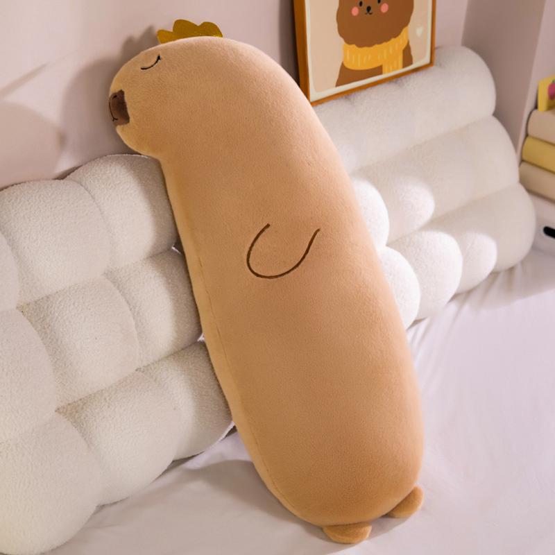 Non-Toxic Capybara Runny Nose Plush Pillow 70/90/110Cm Anime Simulation Stuffed Animal Soft Doll Cute Fluffy Toy With Nose Dropgift 70cm