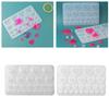 Diamonds Love Crystal Glue Drop Mold Heart Curtain Jewelry Keys Chain Pendant Ornaments Silicone Mold for Crafts