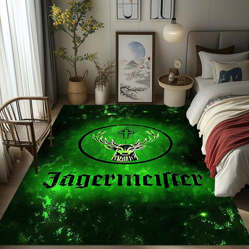 Jägermeister: Tappeto Audace Vivace Arredamento Casa Adatto a Tutte le Stagioni Cuscino per Sedia da Ufficio Arte Decorazione Stanza del Dormitorio