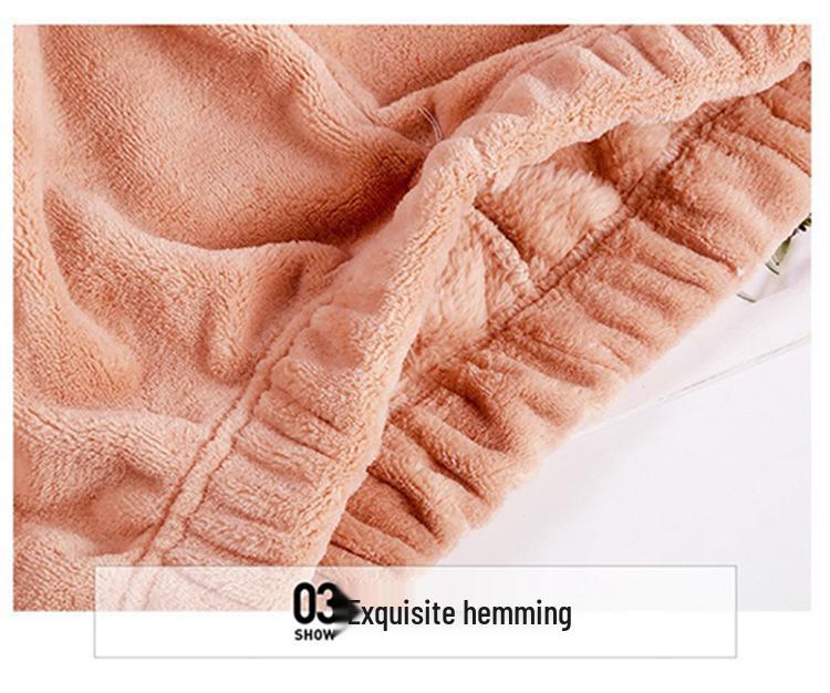 Women's Cozy Coral Fleece Loungewear Set - Warm, Loose Fit, Versatile