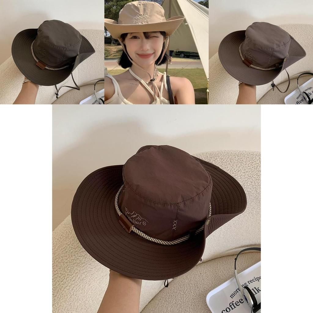 Casual Chic Cowboy Hat Ideal For Outdoor Activities Embroidered And Breathable Wide Brim Sun Hat