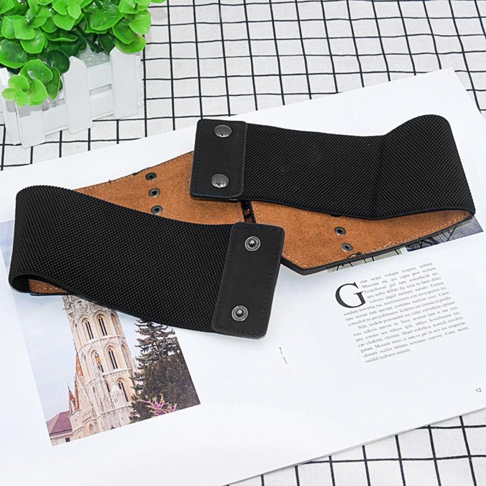 Leather Wide Side Dress Decoration Waist Belts Korean Waist Strap Coat Decoration Women Waistband