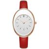 Minimalist Oval Women Watches Simple Elegant Ladies Wrist Watch Quartz Leather Female Clock Reloj Mujer Relogio No Bracelet