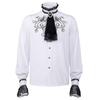 2023 New European and American Spring and Autumn Men's Renaissance Clothing Shirt Medieval Steampunk Gentleman's Top Layered Wear