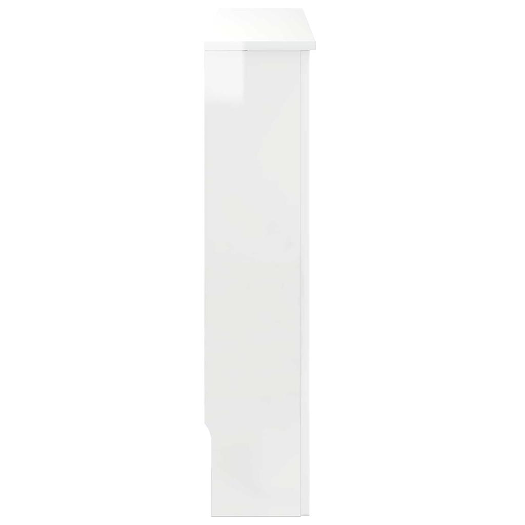 Radiator Cover Glossy White 78 x 19 x 81.5 cm