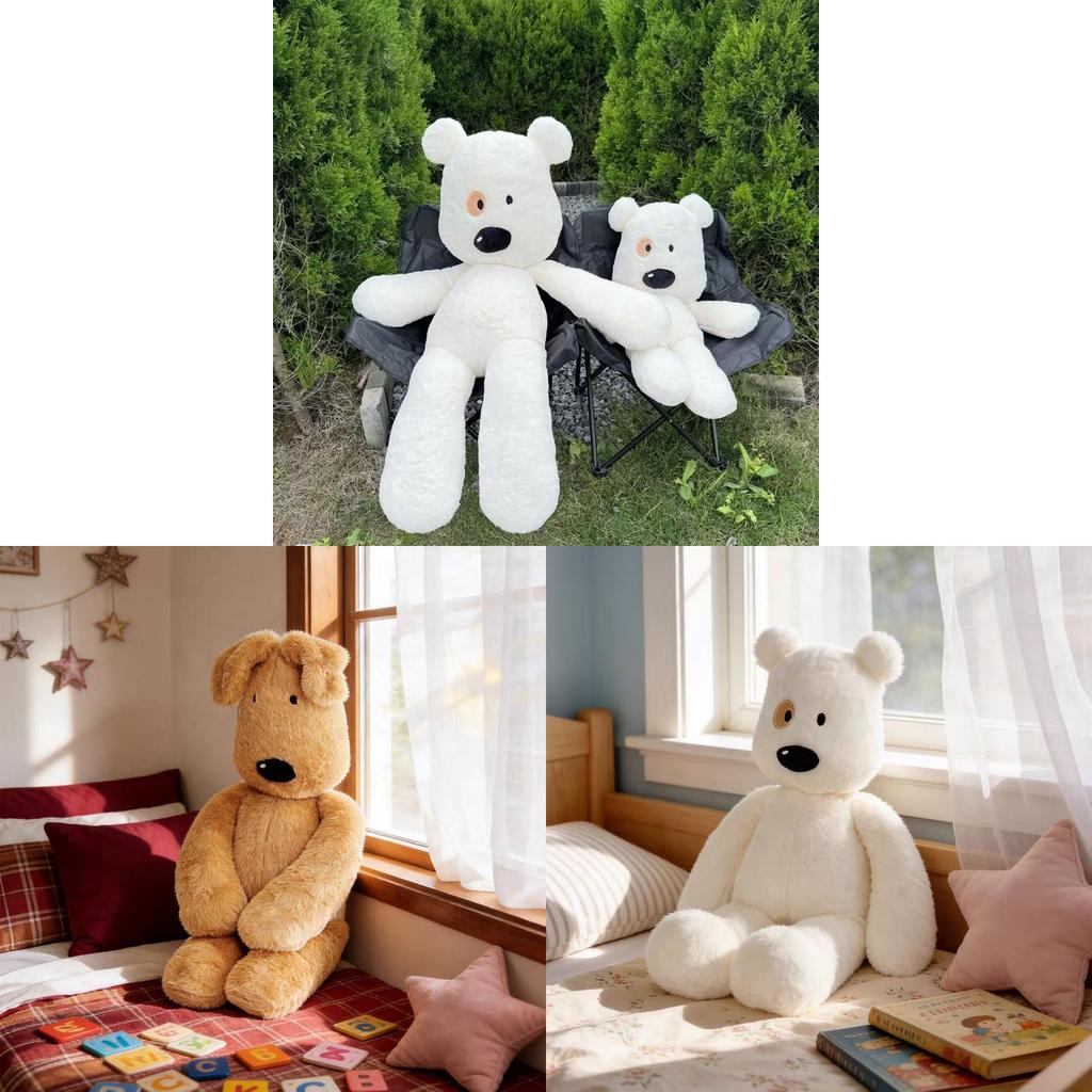 Plush Bear Toy For Kids With Pp Cotton Filling Gift For Birthdays