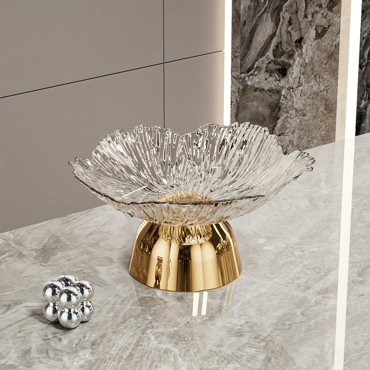 

Elegant snack Tray Fruit Dessert plate Oval Acrylic Candy Server Fruit Bowl Cake Tray for Kitchen Living Room Deskstop Decor